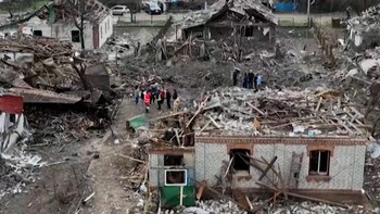 Drone Rusia Hantam Permukiman di Ukraina, 200 Rumah Hancur