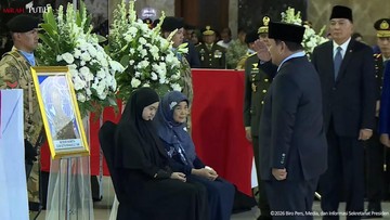 Penghormatan Terakhir Prabowo untuk 3 Prajurit TNI-UNIFIL yang Gugur