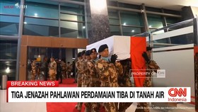 VIDEO: Tiga Jenazah Pahlawan Perdamaian Tiba di Tanah Air