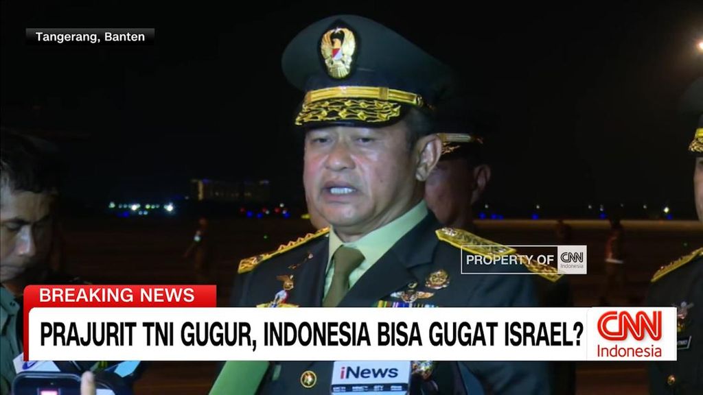 VIDEO: Pernyataan Pers KSAD Terkait Tiga Prajurit Gugur di Lebanon