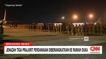 VIDEO:Tiga Jenazah Prajurit Perdamaian Diberangkatkan ke Rumah Duka