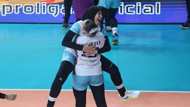 Jakarta Pertamina Enduro (JPE) berhasil mengalahkan Jakarta Popsivo Polwan (JPP) dengan skor 3-1. Megawati Hangestri Pertiwi pun menyoroti penampilan timnya.