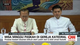 VIDEO: Misa Perayaan Paskah Gereja Katedral Jakarta