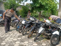 Bubarkan Balap Liar di Warujayeng Nganjuk, Polisi Sita Puluhan Motor