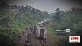 VIDEO: KA Bangunkarta Anjlok di Brebes, Jalur Lumpuh Total!