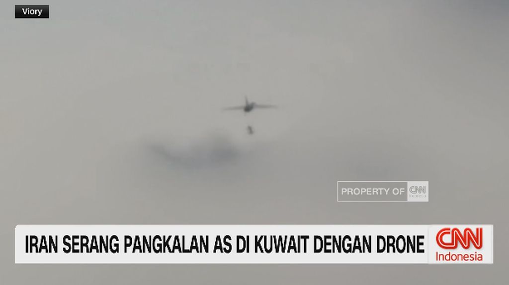 VIDEO: Iran Serang Pangkalan AS di Kuwait Dengan Drone