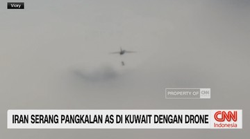 VIDEO: Iran Serang Pangkalan AS di Kuwait Dengan Drone