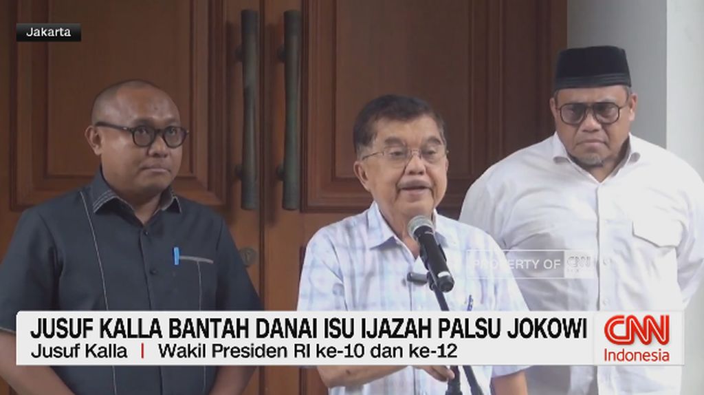 VIDEO: Dituduh Terlibat Isu Ijazah Palsu, JK Tempuh Jalur Hukum