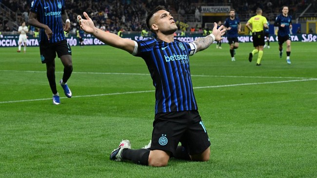 Inter Milan mengemas kemenangan atas AS Roma dalam lanjutan liga Italia di Stadion Giuseppe Meazza, Senin (6/4) dini hari waktu Indonesia.