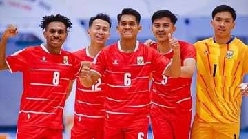 Sorotan Dunia Olahraga CNN Sport : FOTO: Timnas Indonesia Bantai Brunei di Piala AFF Futsal