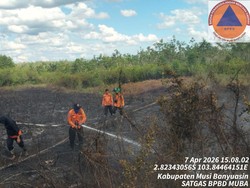 Lahan Mineral 0,5 Hektare Terbakar, Muba Siapkan Status Siaga Karhutla