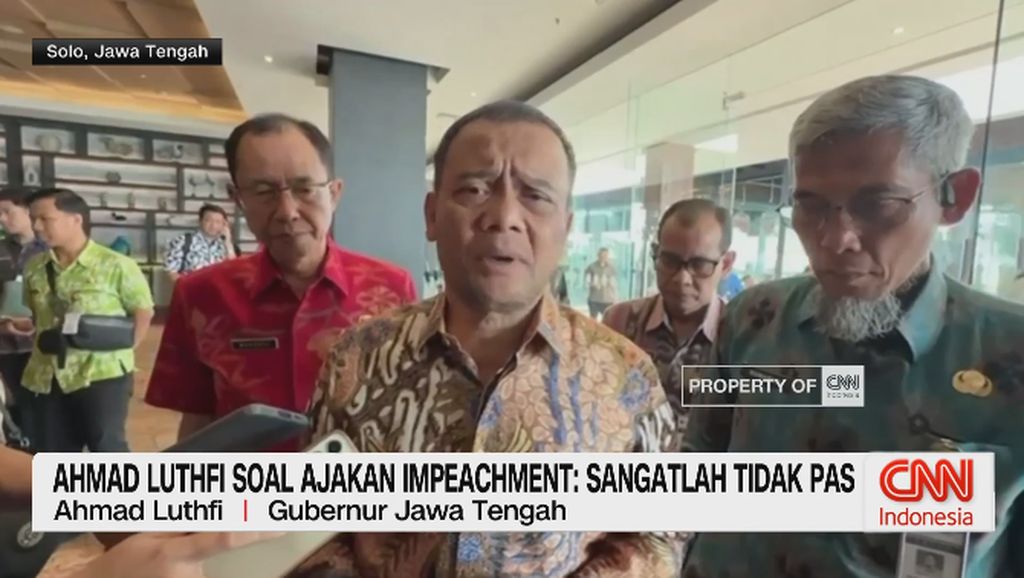 VIDEO: Ahmad Luthfi Soal Ajakan Impeachment: Sangatlah Tidak Pas
