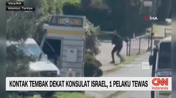 VIDEO: Kontak Tembak Dekat Konsulat Israel, 1 Pelaku Tewas