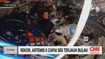 VIDEO: Rekor, Artemis II Capai Sisi Terjauh Bulan