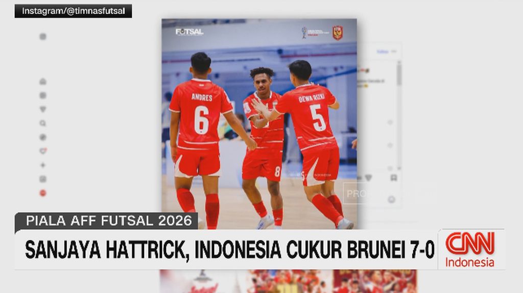 VIDEO: Sanjaya Hattrick, Indonesia Cukur Brunei 7-0