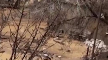 Penampakan Bangunan Roboh di Tengah Banjir Besar Dagestan