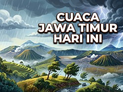 Cuaca Jawa Timur 11 April 2026, Waspada Hujan Petir di Bojonegoro