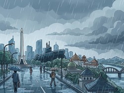 Hari Ini Surabaya Diguyur Hujan Ringan, Siap-siap Jas Hujan!