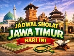 Jadwal Salat Jawa Timur Jumat 10 April 2026, Lengkap Sleuruh Wilayah