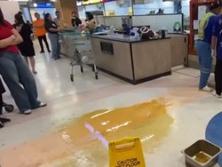 Kacau! Gegara Cekcok, Penjual Minuman Ini Siram Minyak Panas