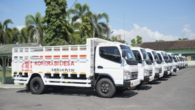 Wabup Trenggalek Serahkan 14 Truk Koperasi Desa/Kelurahan Merah Putih