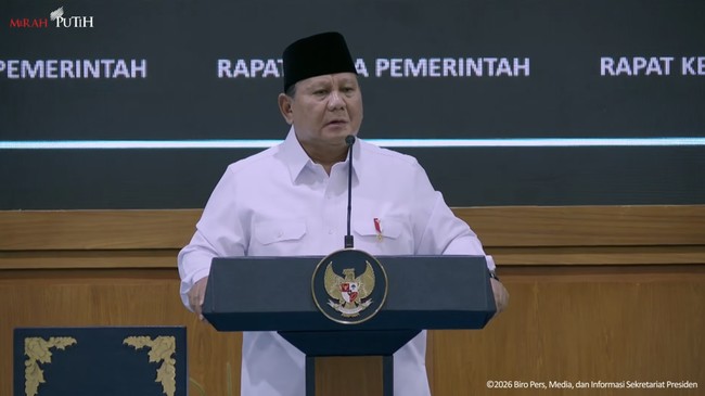 Prabowo: 1 Hari Air Turun di Bogor Setara 1 Tahun di Australia Barat