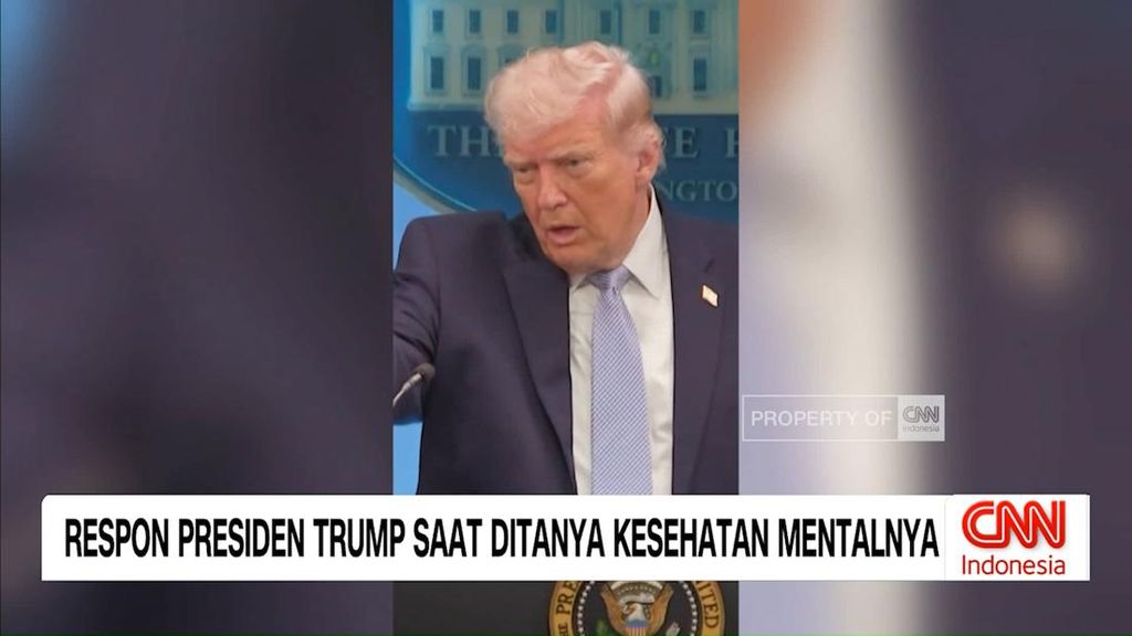 VIDEO: Respons Presiden Trump saat Ditanya Kesehatan Mentalnya