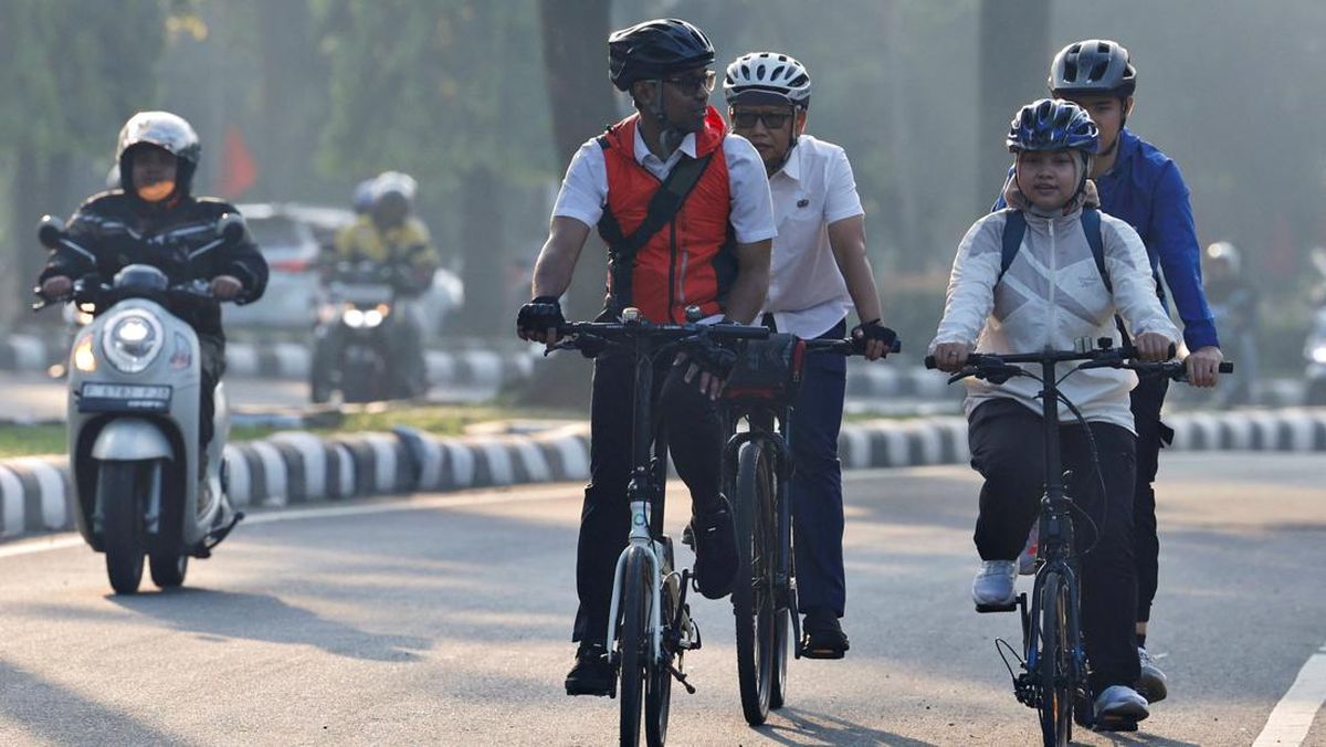 FOTO: ASN Kabupaten Bogor Ramai-Ramai Gowes ke Kantor