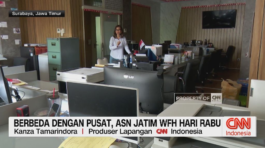 VIDEO: Berbeda dengan Pusat, ASN Jatim WFH Hari Rabu