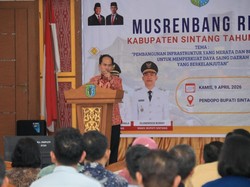 Bupati Bala: Jalan Mantap di Sintang Baru 13,13%, Akses Air Bersih 54,2%