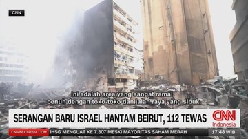 VIDEO: Serangan Baru Israel Hantam Beirut, 112 Tewas