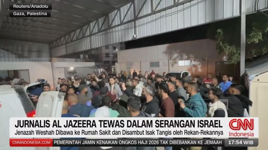 VIDEO: Jurnalis Al Jazeera Tewas Diserang di Gaza
