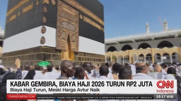 VIDEO: Kabar Gembira, Biaya Haji 2026 Turun Rp2 Juta