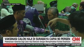 VIDEO: Vaksinasi Calon Haji Surabaya Mencapai 90 Persen