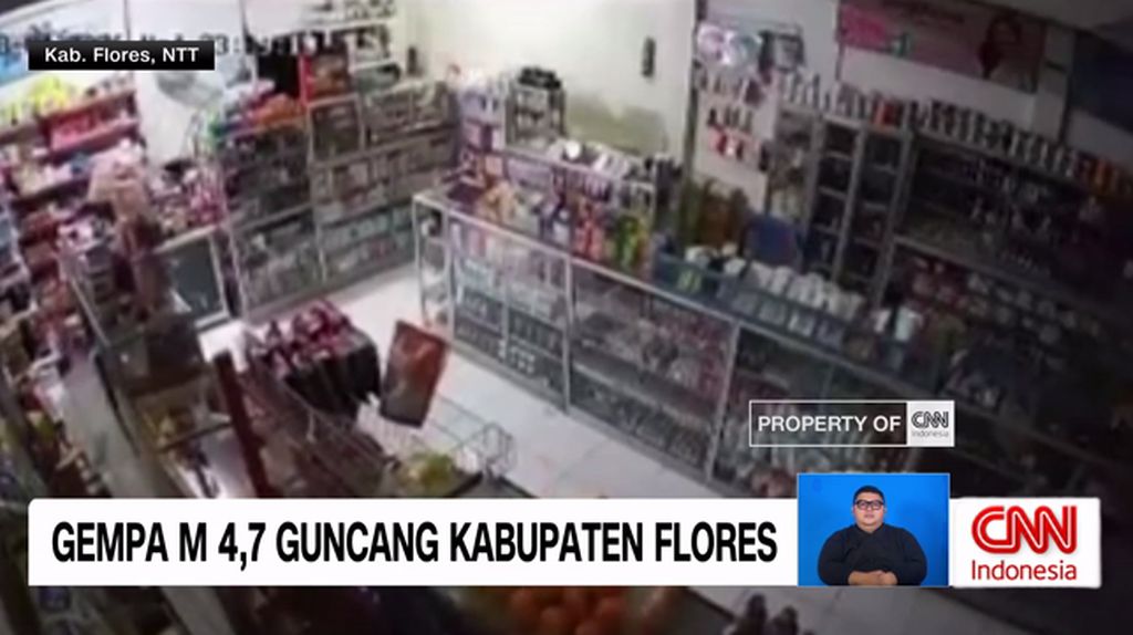 VIDEO: Dampak Gempa M 4,7 Guncang Kabupaten Flores