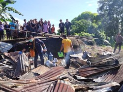 Pemulung Lansia Tewas Diduga Terjebak Kebakaran Gubuk di Antang Makassar