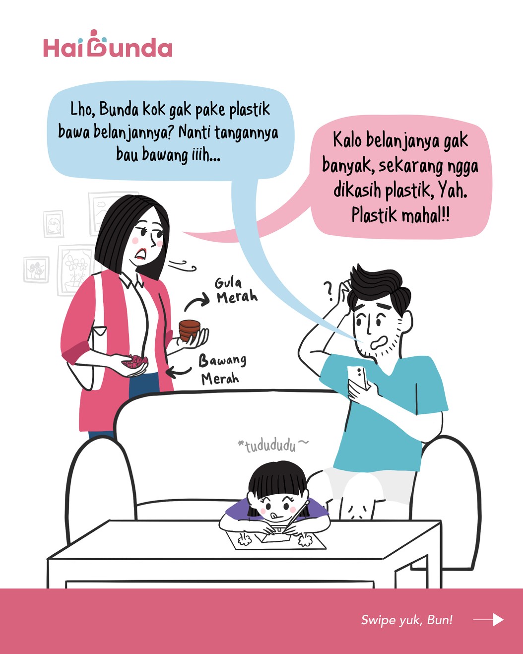 Komik Plastik Mihil&comma; Kita Ganti Pake Apa Bun&quest;