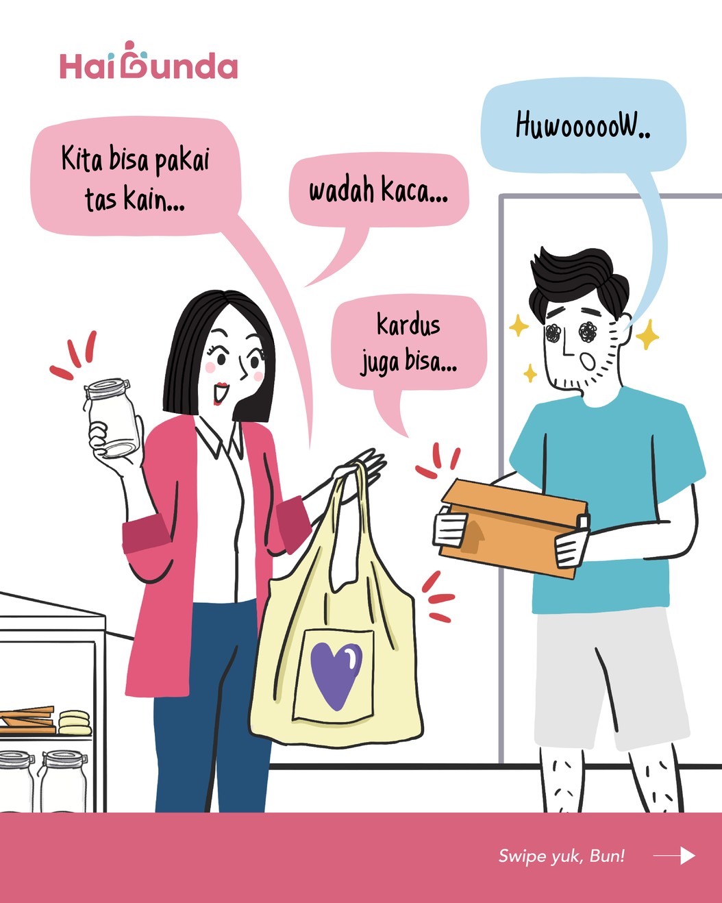 Komik Plastik Mihil&comma; Kita Ganti Pake Apa Bun&quest;