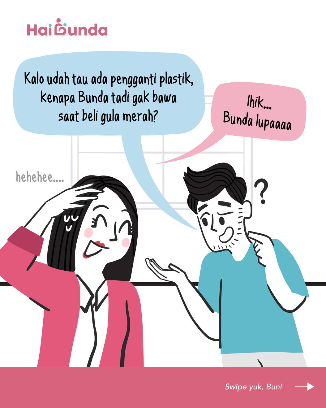 Komik Plastik Mihil&comma; Kita Ganti Pake Apa Bun&quest;