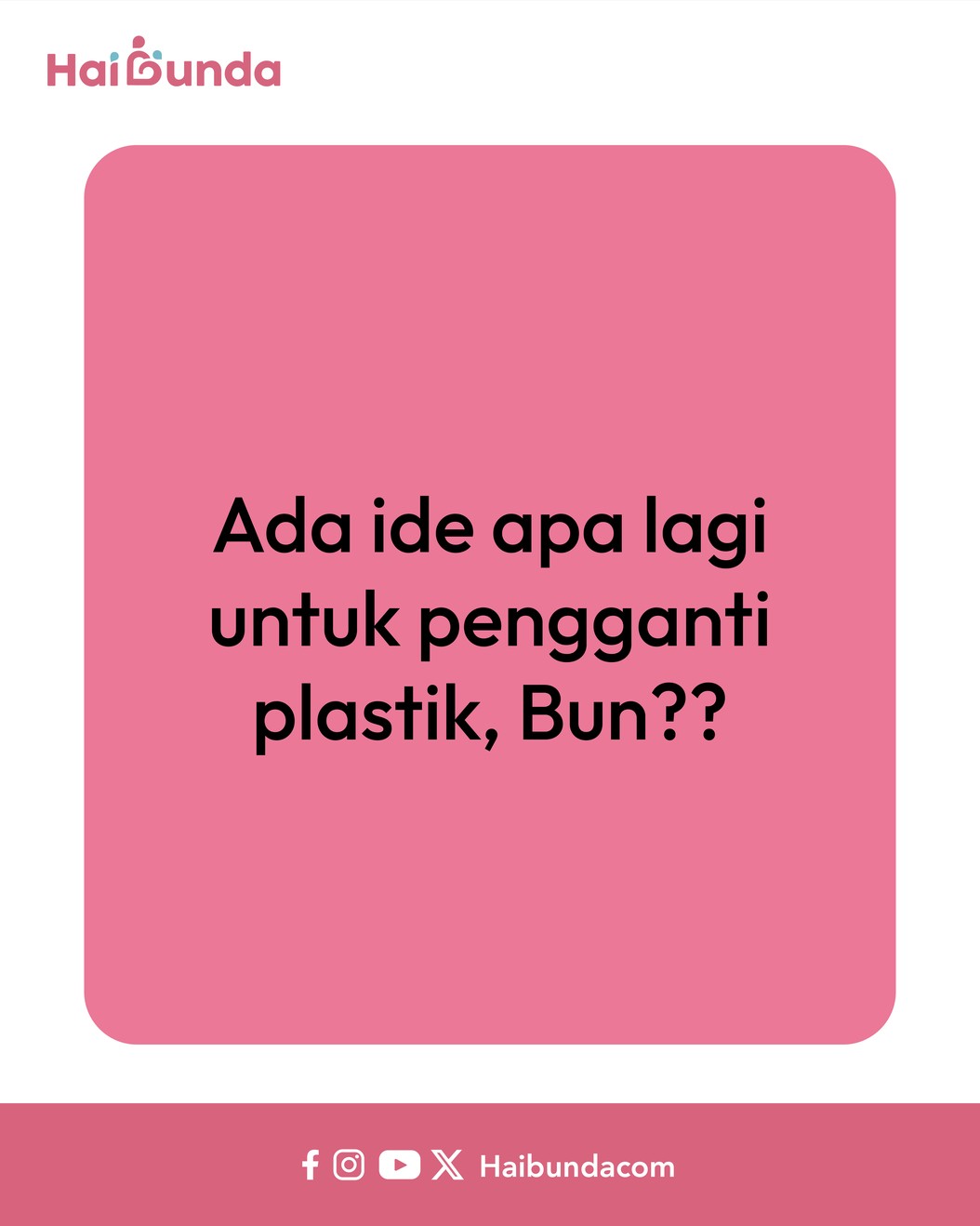 Komik Plastik Mihil&comma; Kita Ganti Pake Apa Bun&quest;
