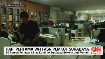 VIDEO: ASN Surabaya WFH, Absen 3 Kali Sehari
