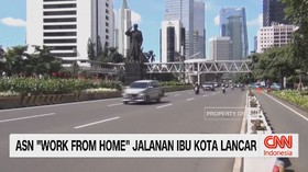 VIDEO: ASN 'Work From Home', Jalanan Ibu Kota Lancar