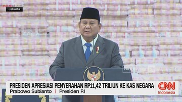 VIDEO: Presiden Apresiasi Penyerahan Rp. 11,42 Triliun Ke Kas Negara