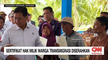 VIDEO: 109 Sertifikat Hak Milik Diserahkan ke Warga Transmigrasi