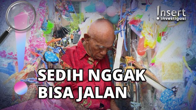 Semangat Kerja Tak Padam, Kisah Pak Tarno Jual Mainan Meski di Kursi Roda