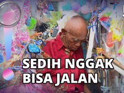 Semangat Kerja Tak Padam, Kisah Pak Tarno Jual Mainan Meski di Kursi Roda