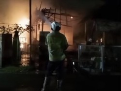Warung Babi Guling Pan Lagas di Kerobokan Hangus Terbakar