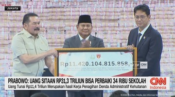 VIDEO: Prabowo: Uang SItaan Rp. 31,3 T, Bisa Perbaiki 34 Ribu Sekolah
