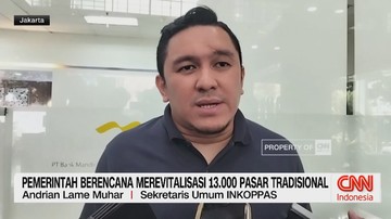 VIDEO: Pemerintah Berencana Merevitalisasi 13.000 Pasar Tradisional