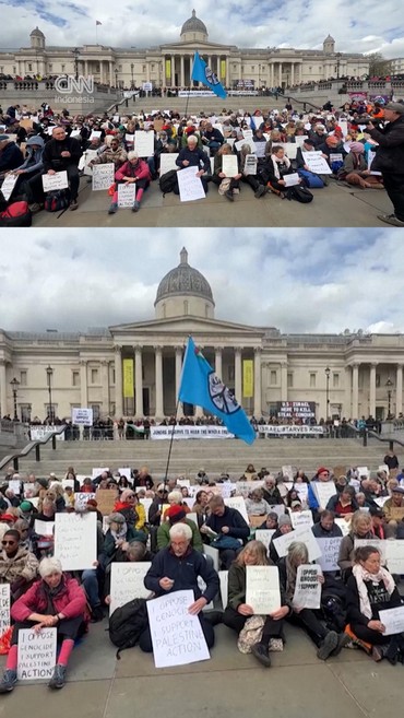 Gelar Aksi Pro-Palestina di London, Polisi Tangkap Ratusan Orang